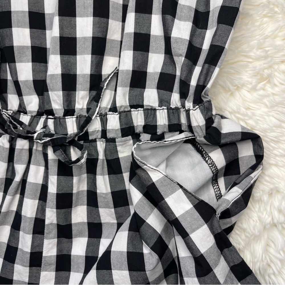 Cisono Black & White Gingham Romper - Picture 5 of 13